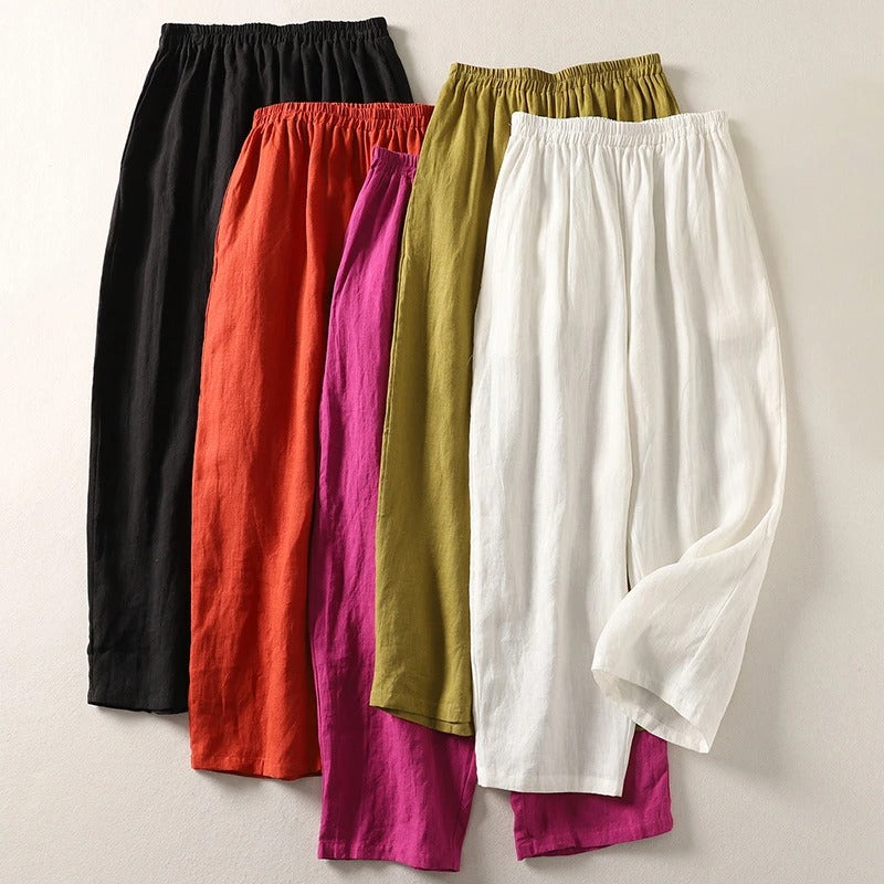 Amalia™ – Flowing Cotton and Linen Trousers