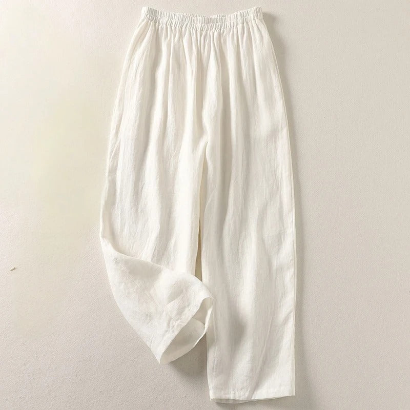 Amalia™ – Flowing Cotton and Linen Trousers