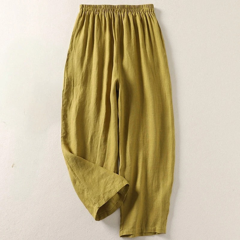 Amalia™ – Flowing Cotton and Linen Trousers
