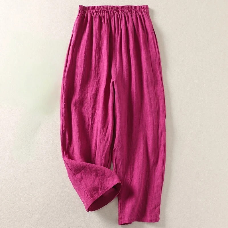 Amalia™ – Flowing Cotton and Linen Trousers