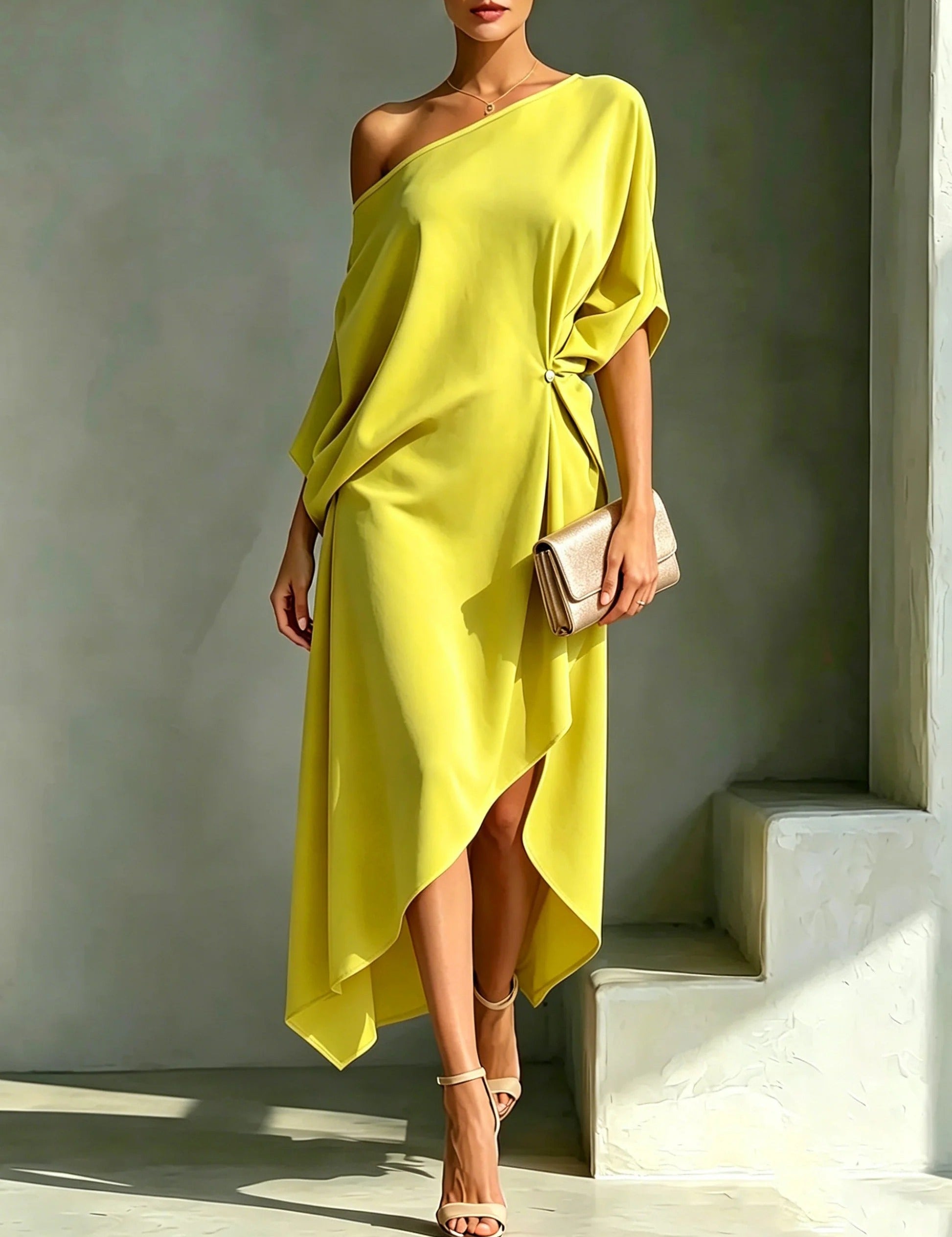 Camila | Vestido asimétrico elegante