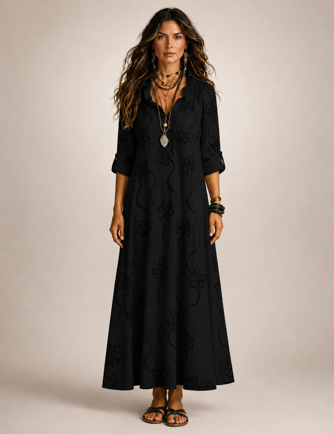 Merle | Tummy-concealing floral summer dress