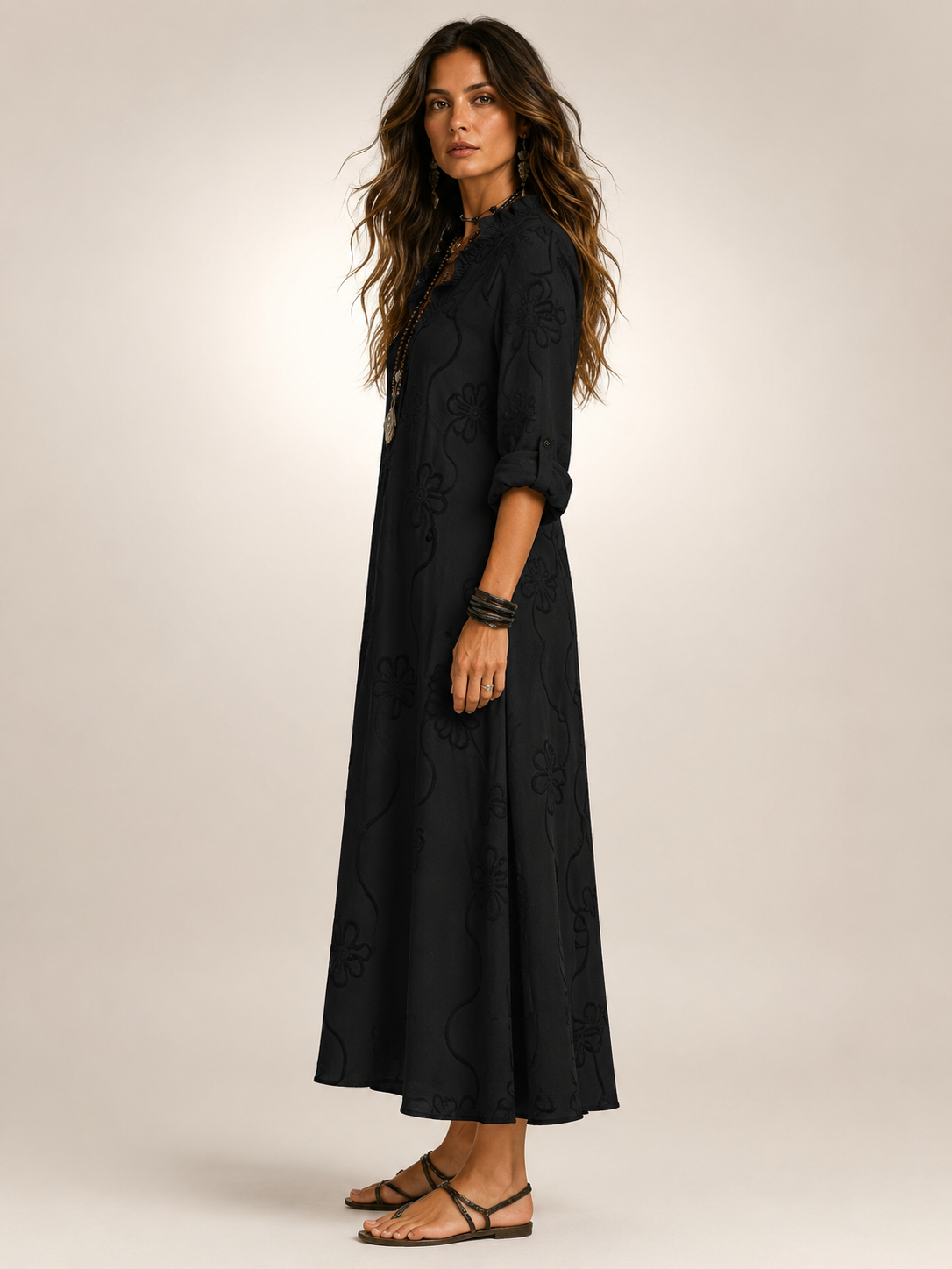 Merle | Tummy-concealing floral summer dress