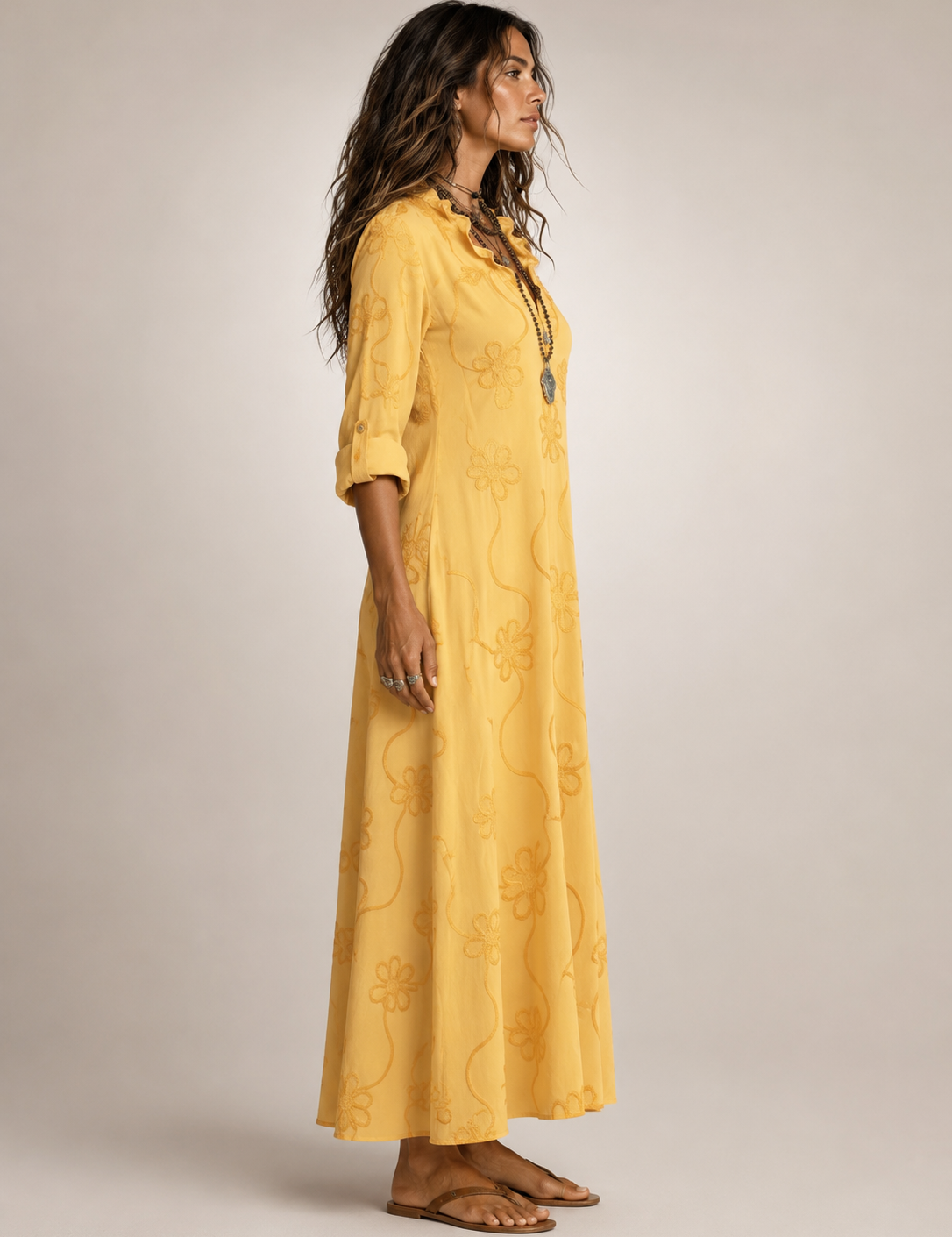 Merle | Tummy-concealing floral summer dress