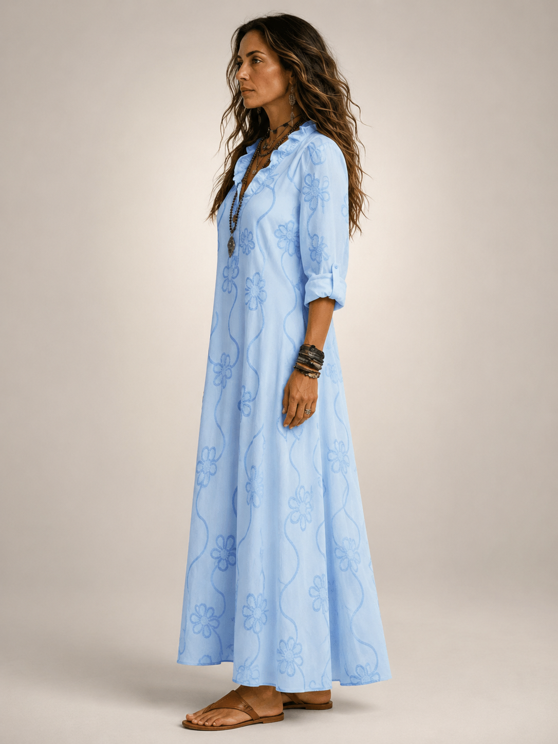 Merle | Tummy-concealing floral summer dress