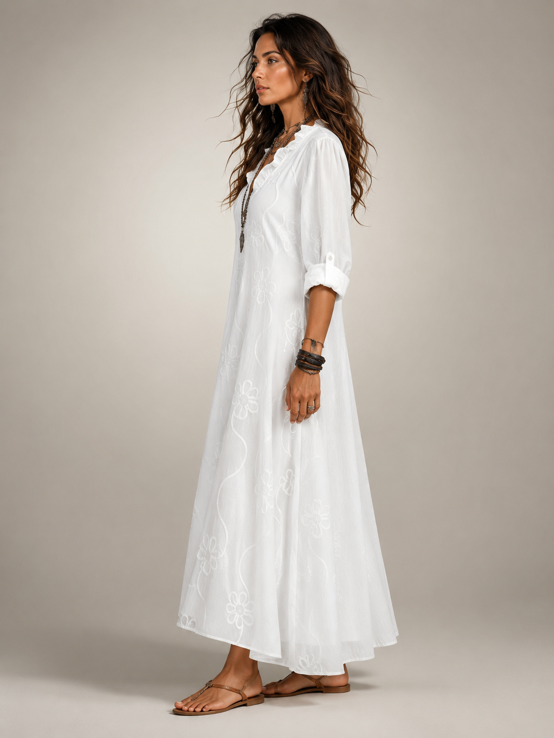 Merle | Tummy-concealing floral summer dress