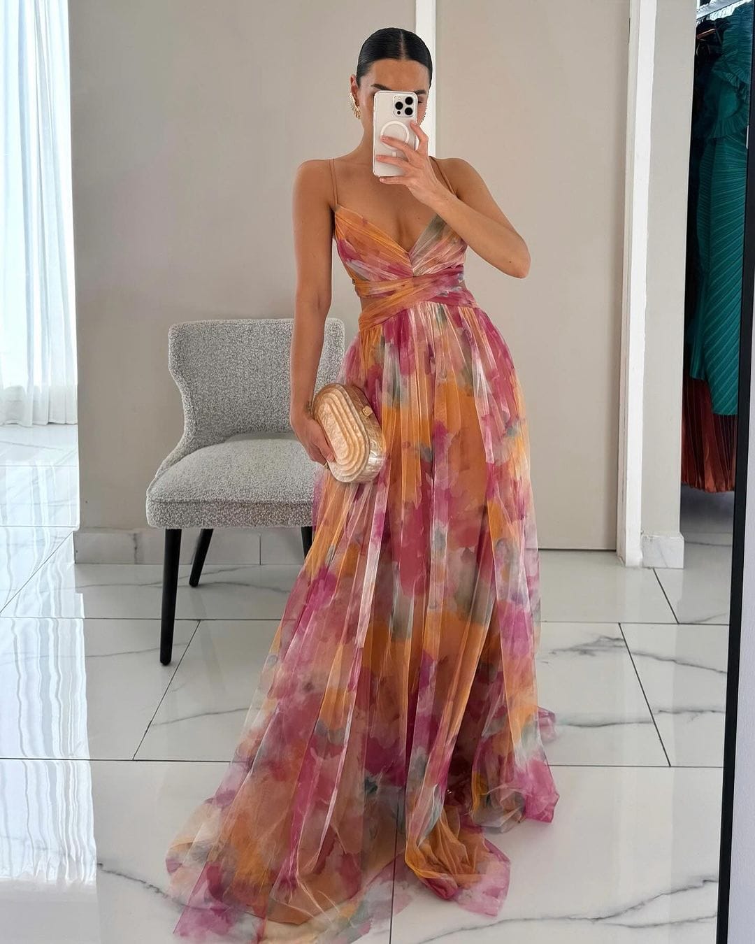 DELACROIX | Robe Maxi Élégance Florale (ÉDITION LIMITÉE!)