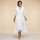 MARTA™ | VESTIDO DE CHIFFON CON ESCOTE EN V