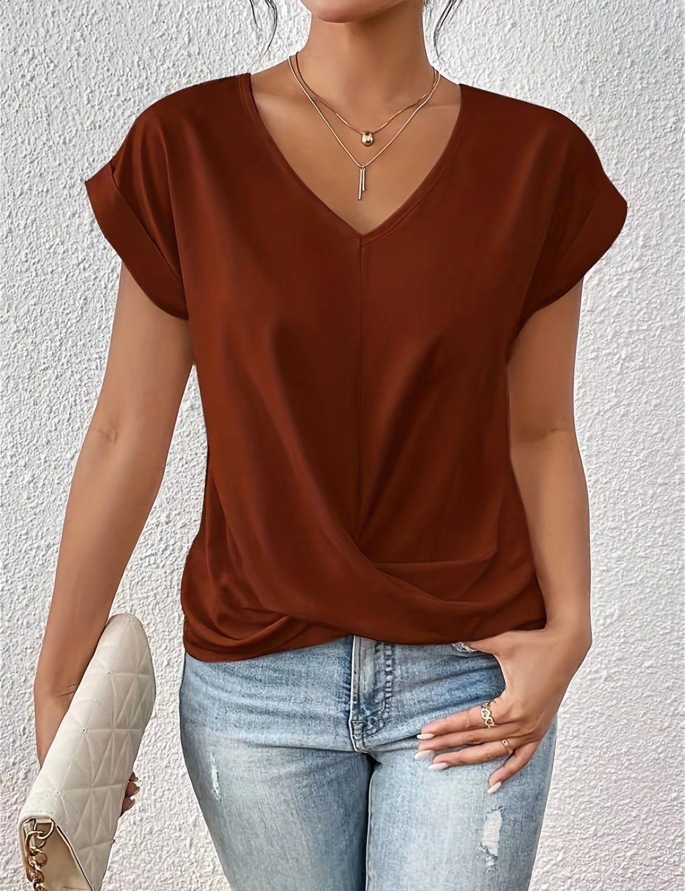 Van Delft Mode® | Comfortabel T-shirt met elegante halslijn (TIJDELIJK 1+1 GRATIS!)