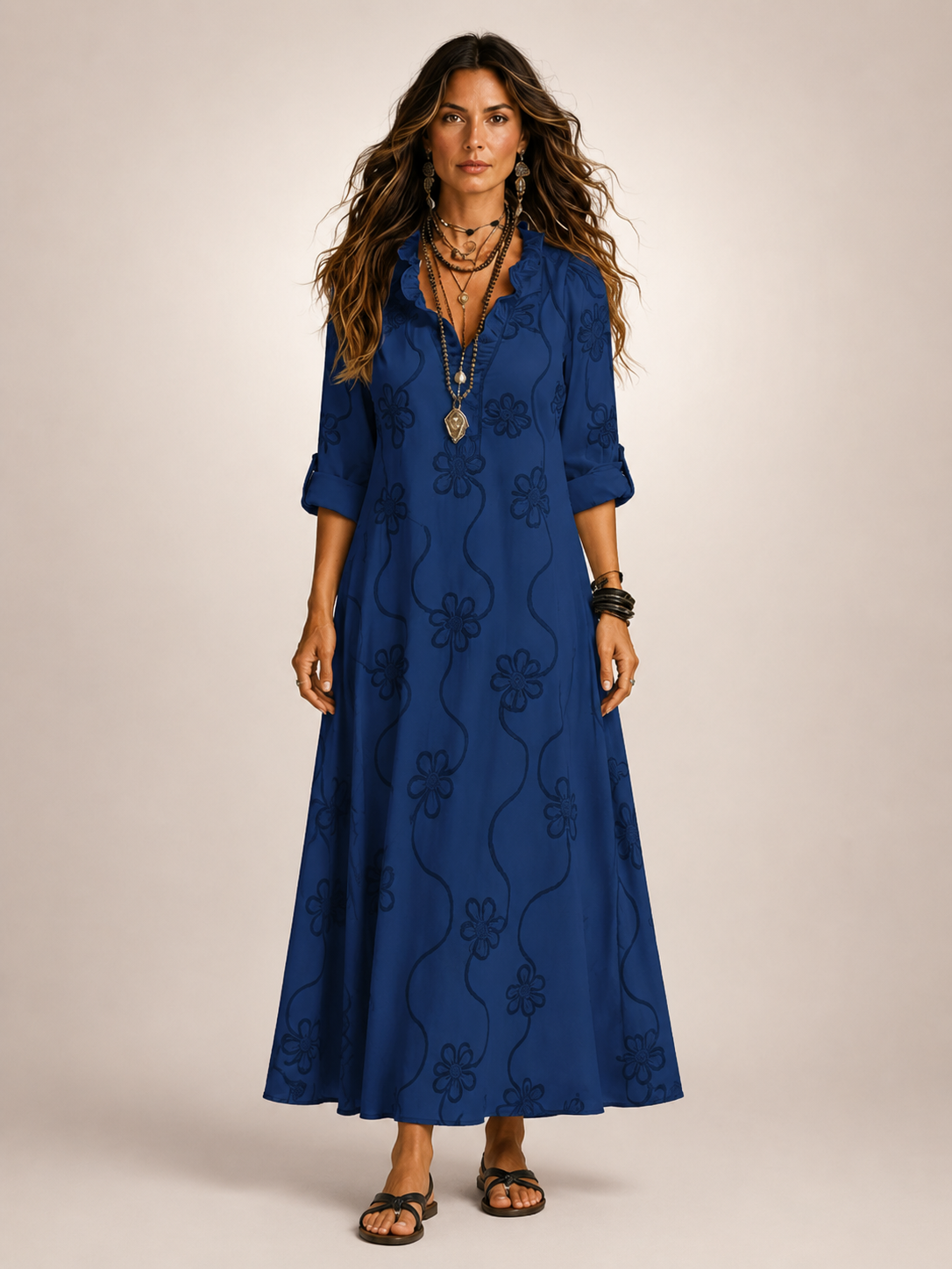 Merle | Tummy-concealing floral summer dress