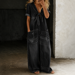 Maya | Tuta Denim a Gamba Larga
