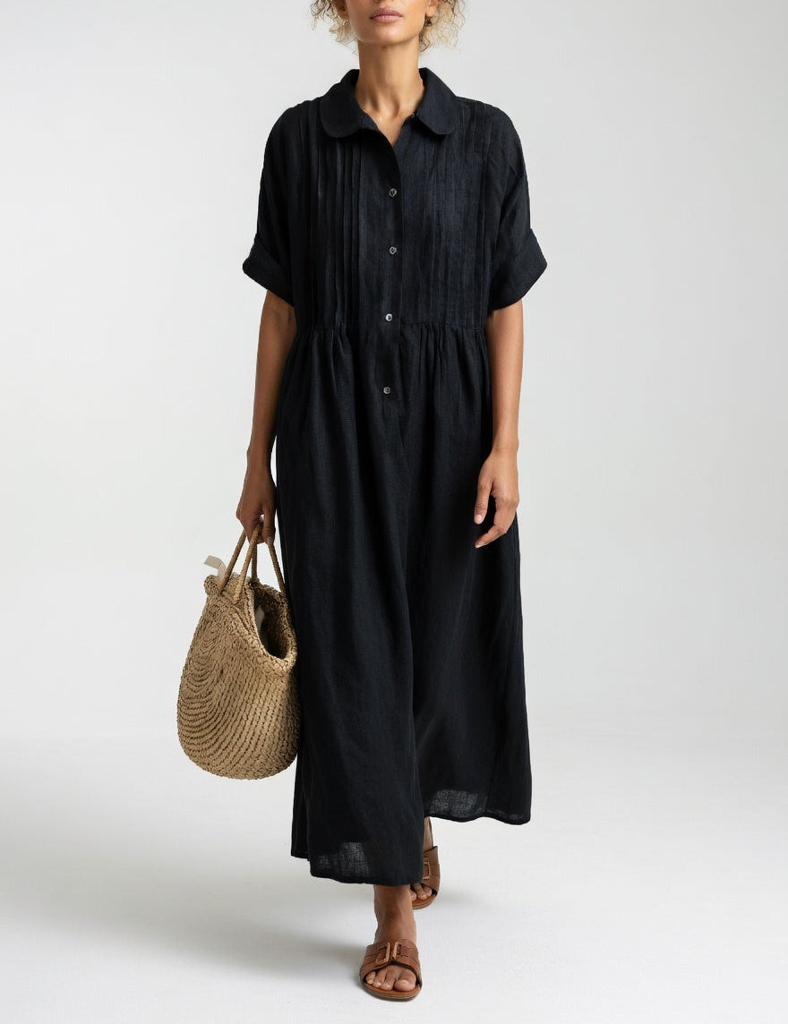 Lysandra™ — Fluid Summer Shirt Dress