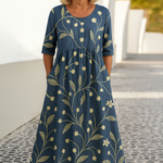 Eliza | Relaxed Midi Dress - Effortless Elegance, Everyday Comfort
