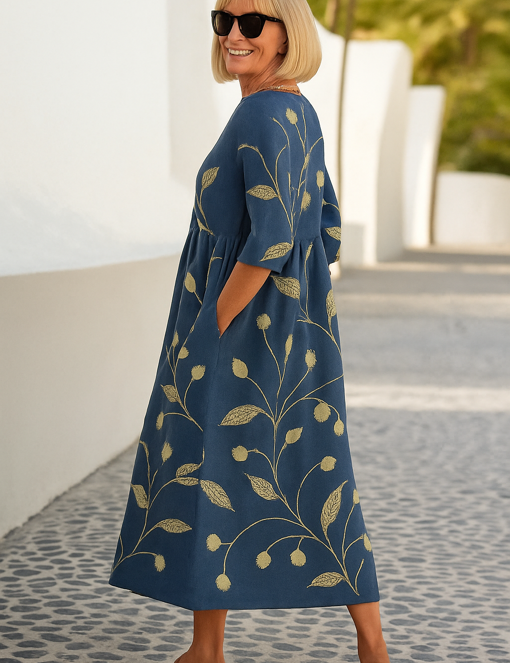 Eliza | Relaxed Midi Dress - Effortless Elegance, Everyday Comfort