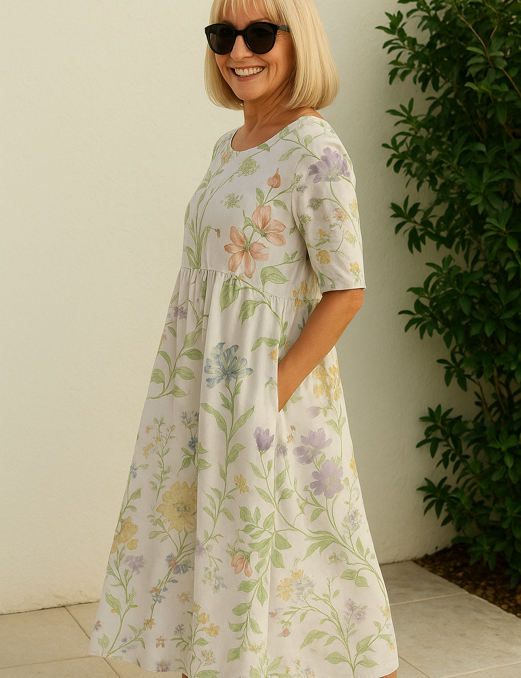 Eliza | Relaxed Midi Dress - Effortless Elegance, Everyday Comfort