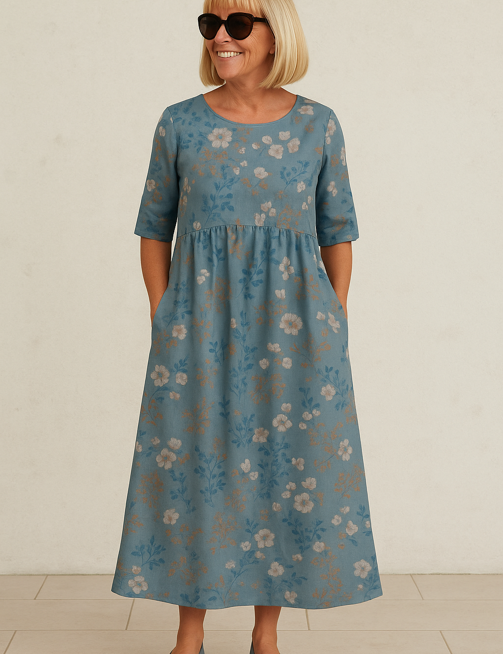 Eliza | Relaxed Midi Dress - Effortless Elegance, Everyday Comfort