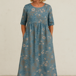 Eliza | Relaxed Midi Dress - Effortless Elegance, Everyday Comfort