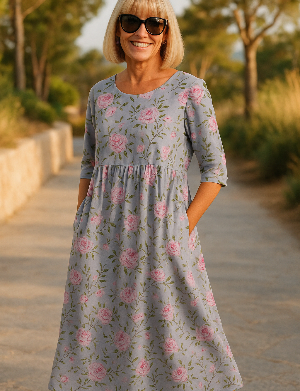 Eliza | Relaxed Midi Dress - Effortless Elegance, Everyday Comfort