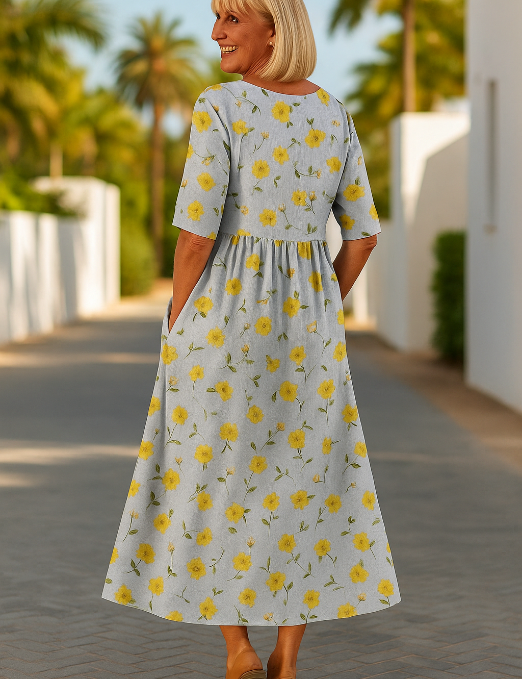 Eliza | Relaxed Midi Dress - Effortless Elegance, Everyday Comfort