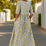Eliza | Relaxed Midi Dress - Effortless Elegance, Everyday Comfort