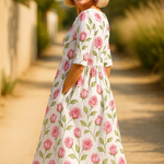 Eliza | Relaxed Midi Dress - Effortless Elegance, Everyday Comfort