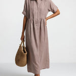 Lysandra™ — Fluid Summer Shirt Dress