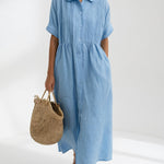 Lysandra™ — Fluid Summer Shirt Dress