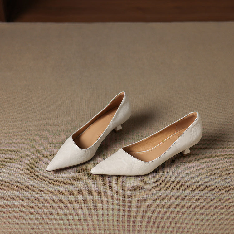 Elar Genuine Leather Heels