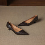 Elar Genuine Leather Heels