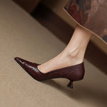 Elar Genuine Leather Heels