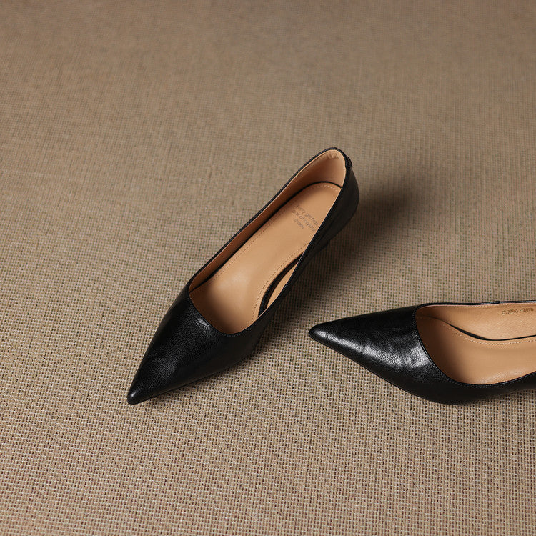 Elar Genuine Leather Heels