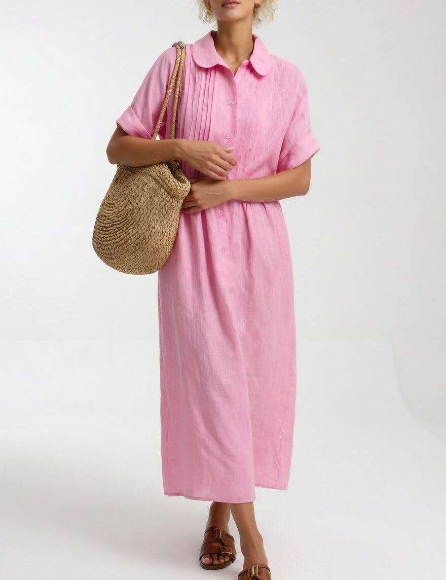 Lysandra™ — Fluid Summer Shirt Dress
