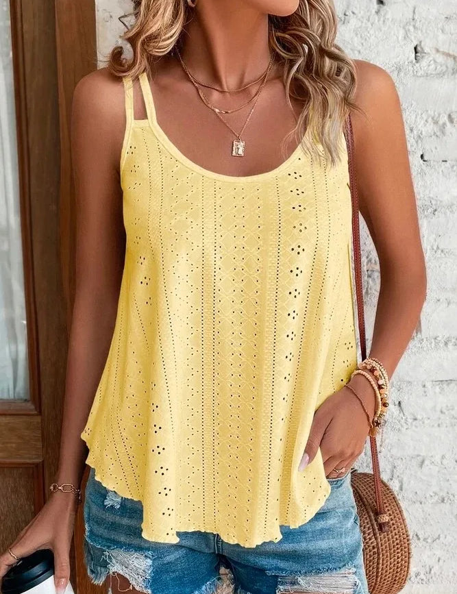 Große Größe 5xl Frauen Freizeit Einfache Boho Camis Tops frauen Aushöhlen Top Pullover Neue Sommer Casual Strand Shirts kleidung