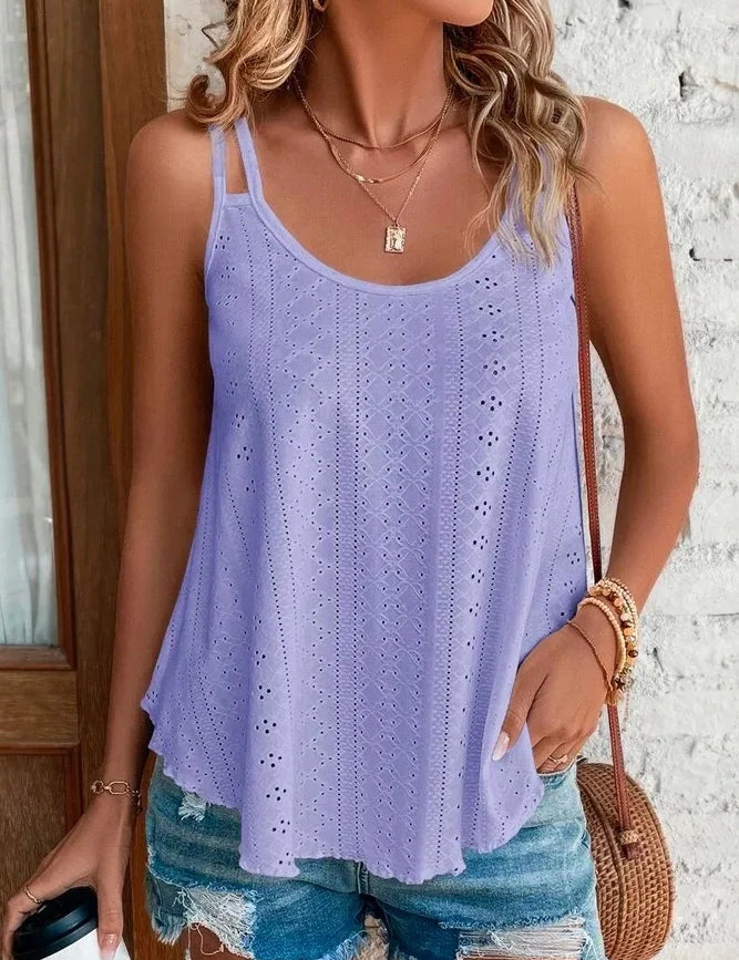 Große Größe 5xl Frauen Freizeit Einfache Boho Camis Tops frauen Aushöhlen Top Pullover Neue Sommer Casual Strand Shirts kleidung