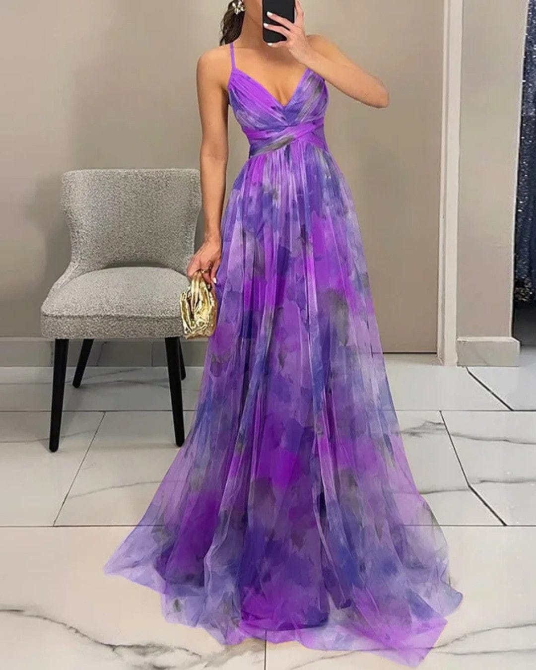 DELACROIX | Robe Maxi Élégance Florale (ÉDITION LIMITÉE!)