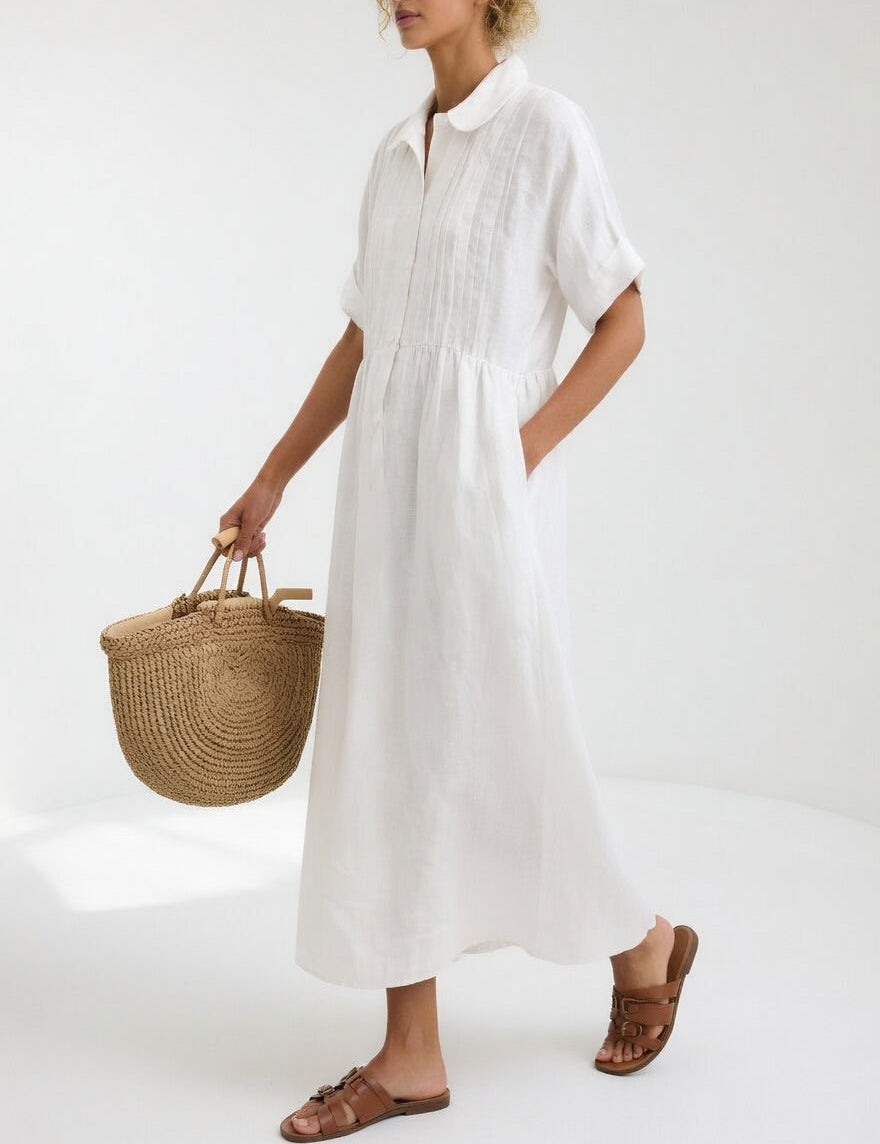 Lysandra™ — Fluid Summer Shirt Dress