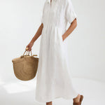Lysandra™ — Fluid Summer Shirt Dress