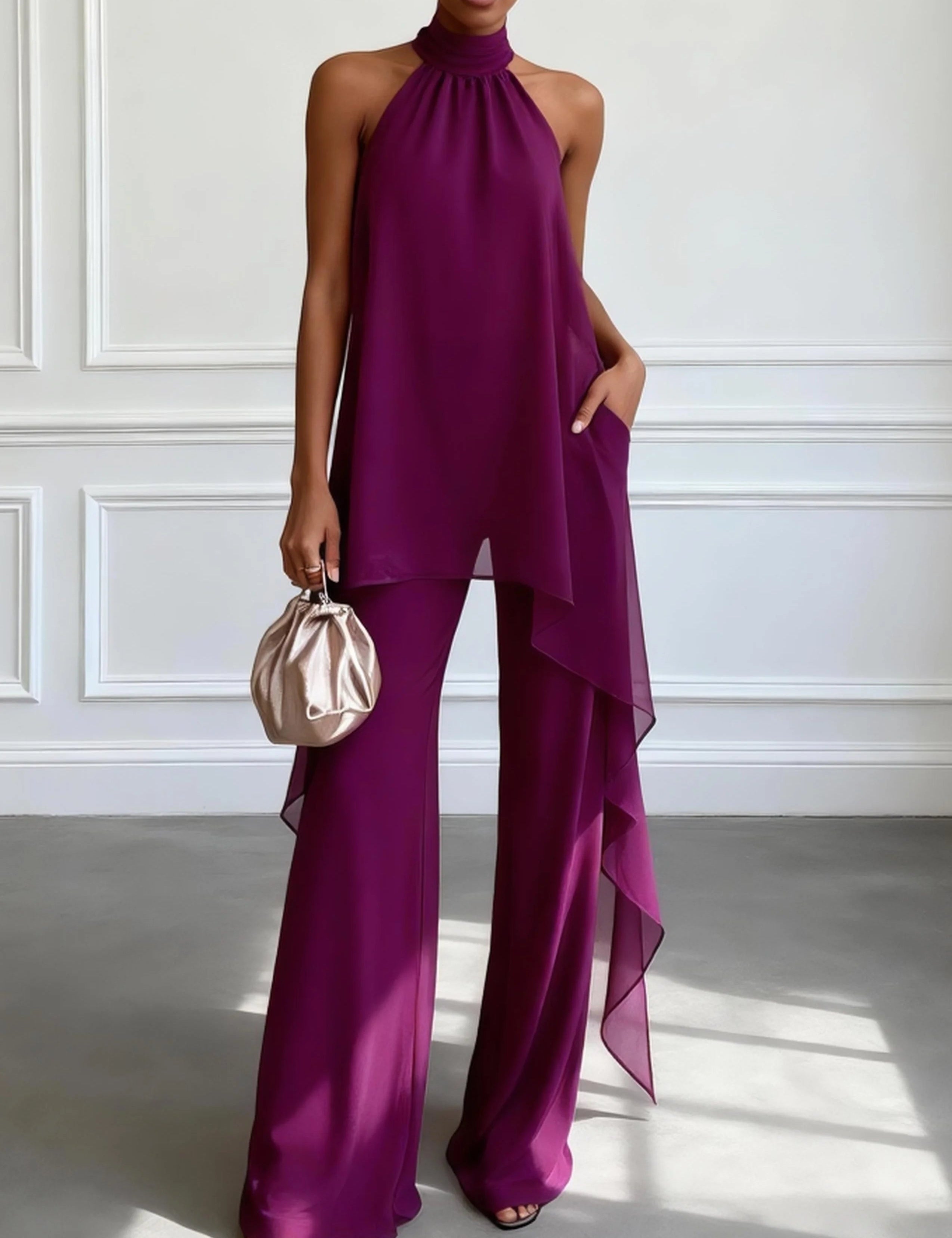 MOREAU LYON | ENSEMBLE HALTER ÉLÉGANT POUR FEMMES