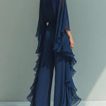 Aurora | Completo Elegante in Chiffon con Volant