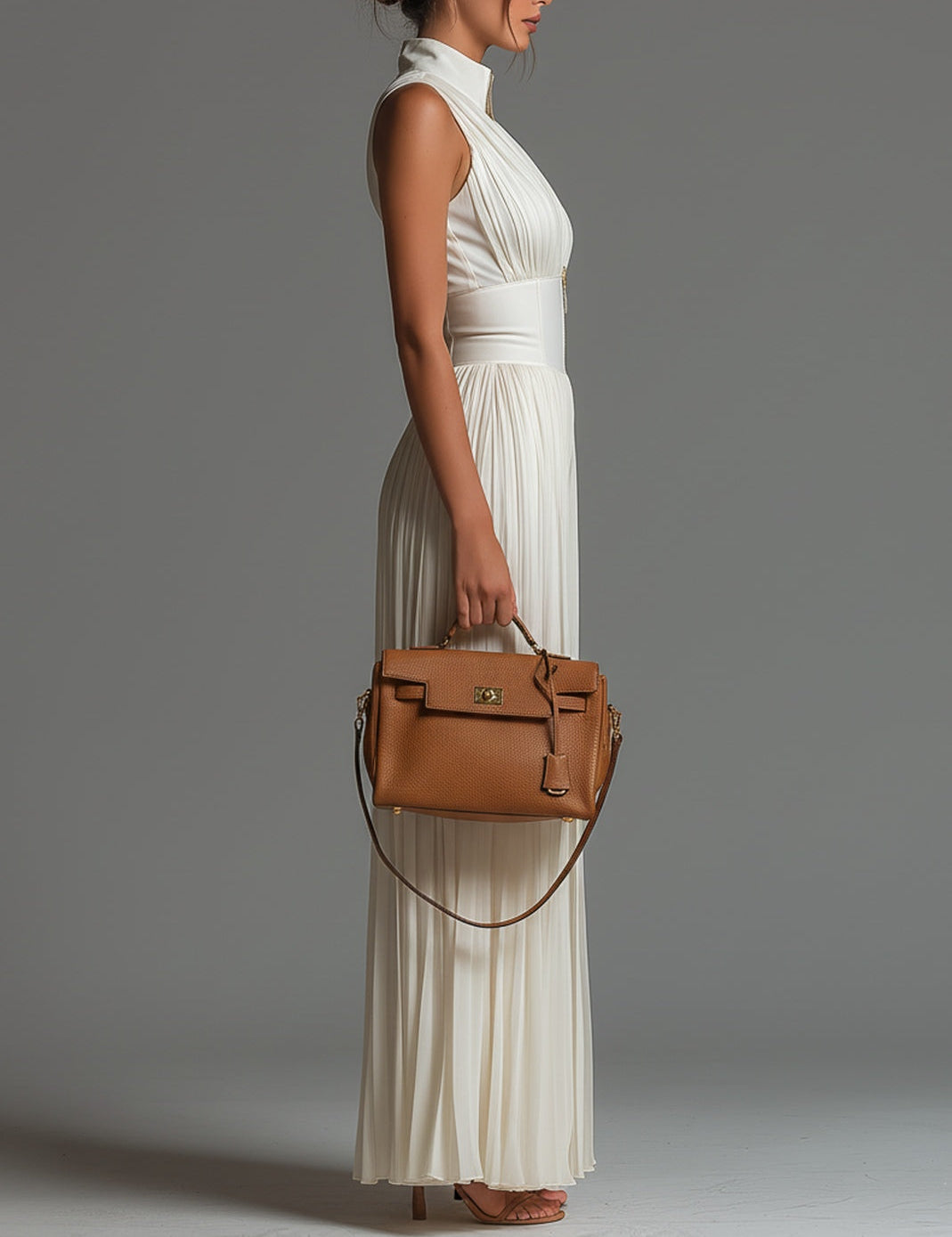 Combinaison Zsófia - Combinaison en chiffon blanc plissé