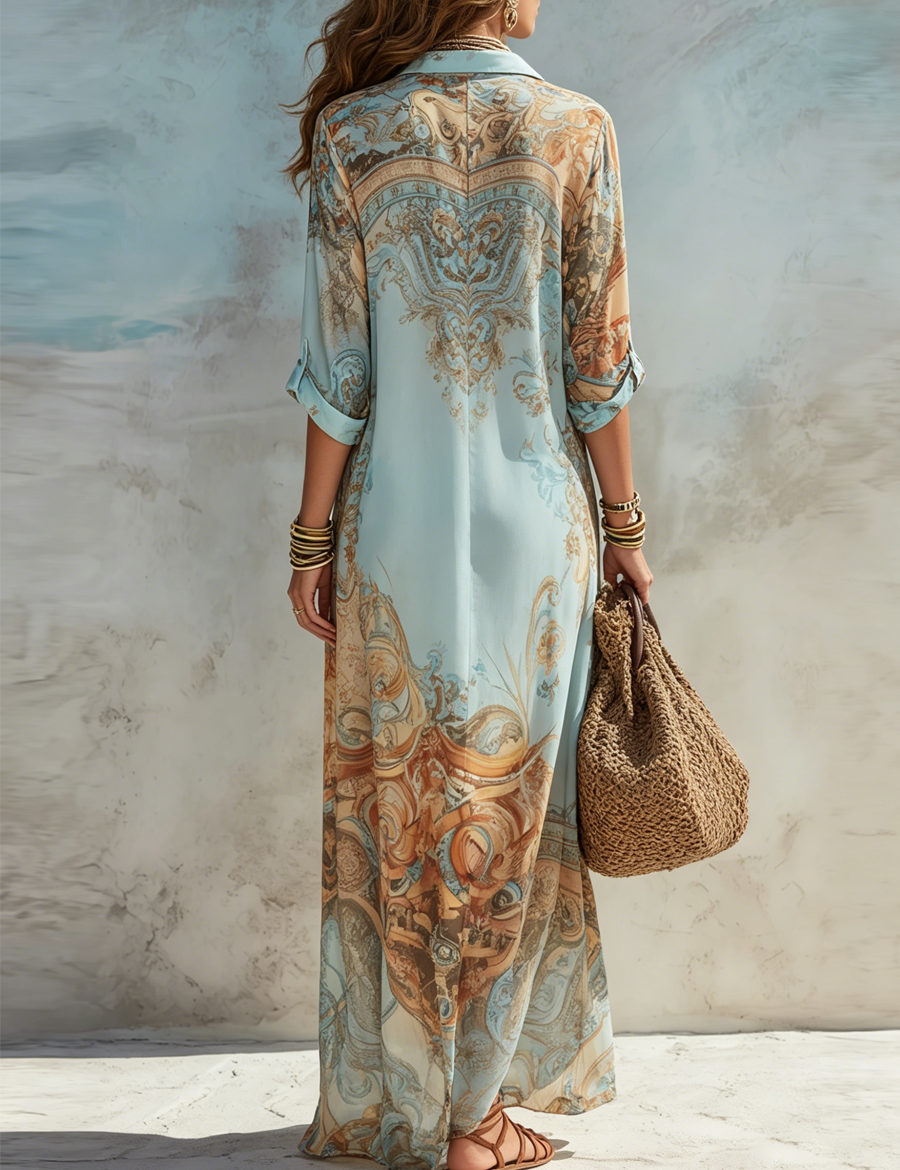 Cleo™ | Elegante Mediterrane Blousejurk