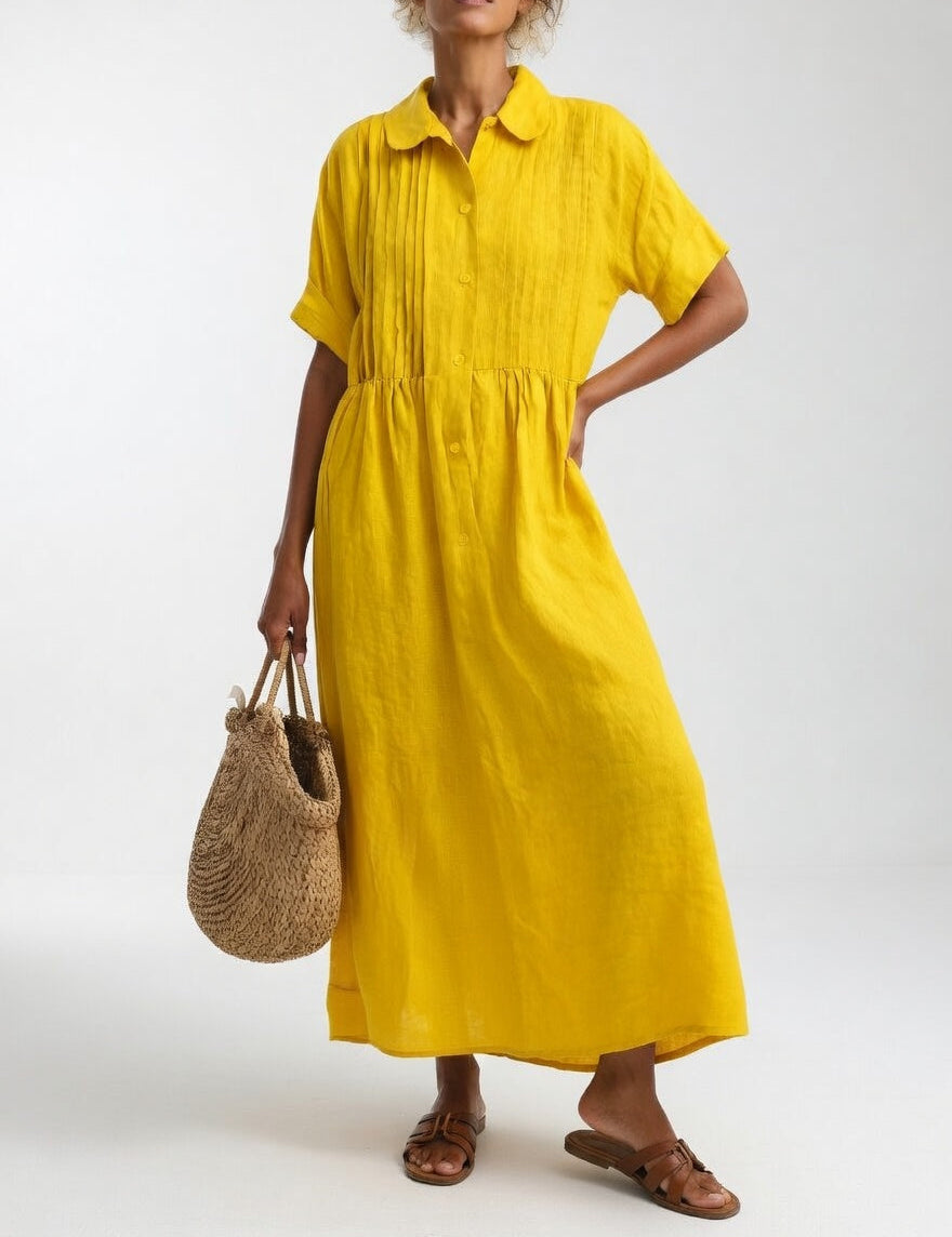 Lysandra™ — Fluid Summer Shirt Dress