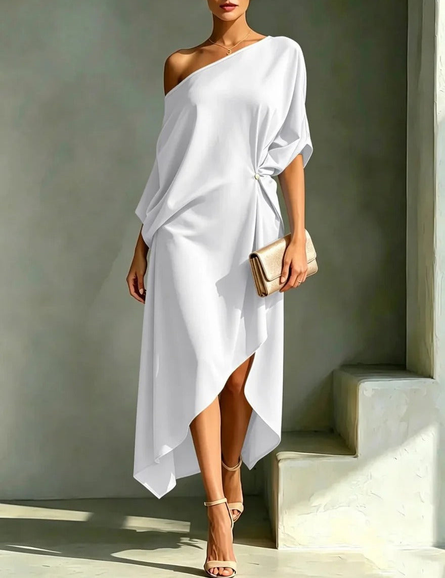 Camila | Vestido asimétrico elegante