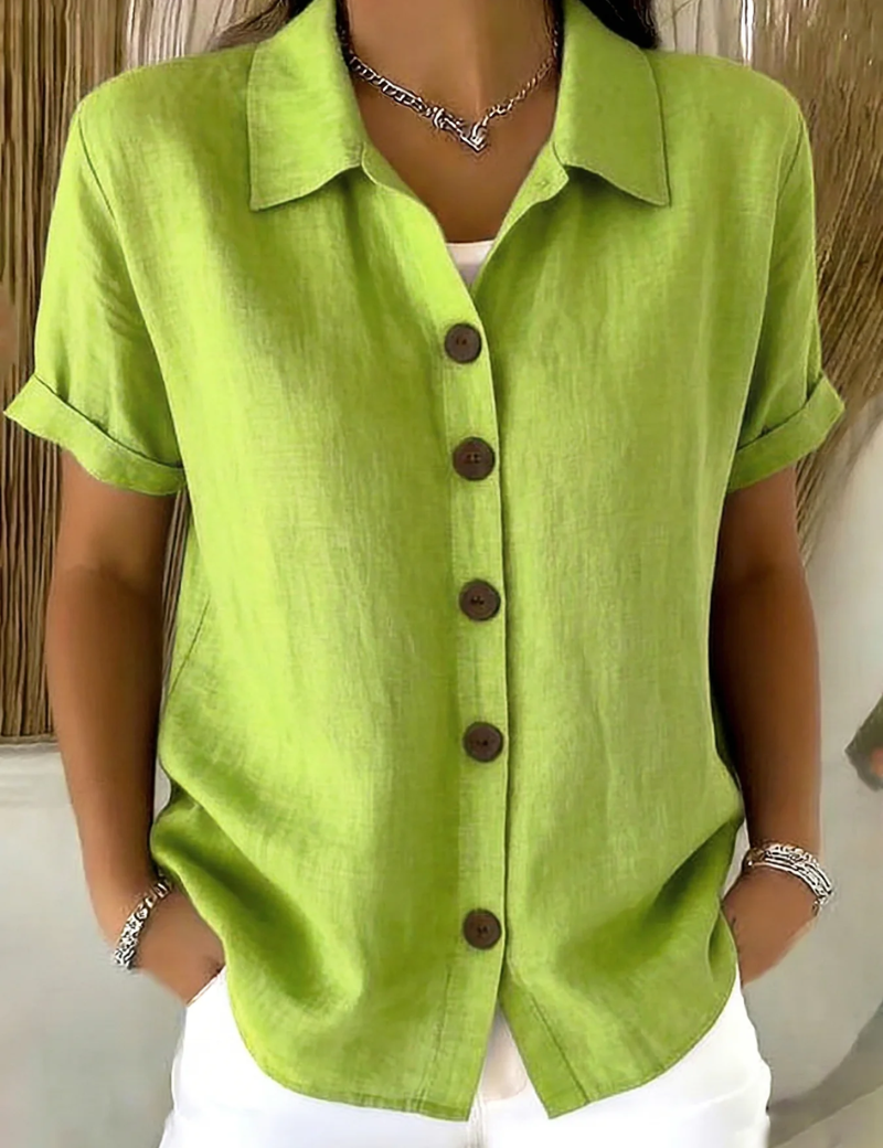 ZARA BUTTON FRONT BLOUSE
