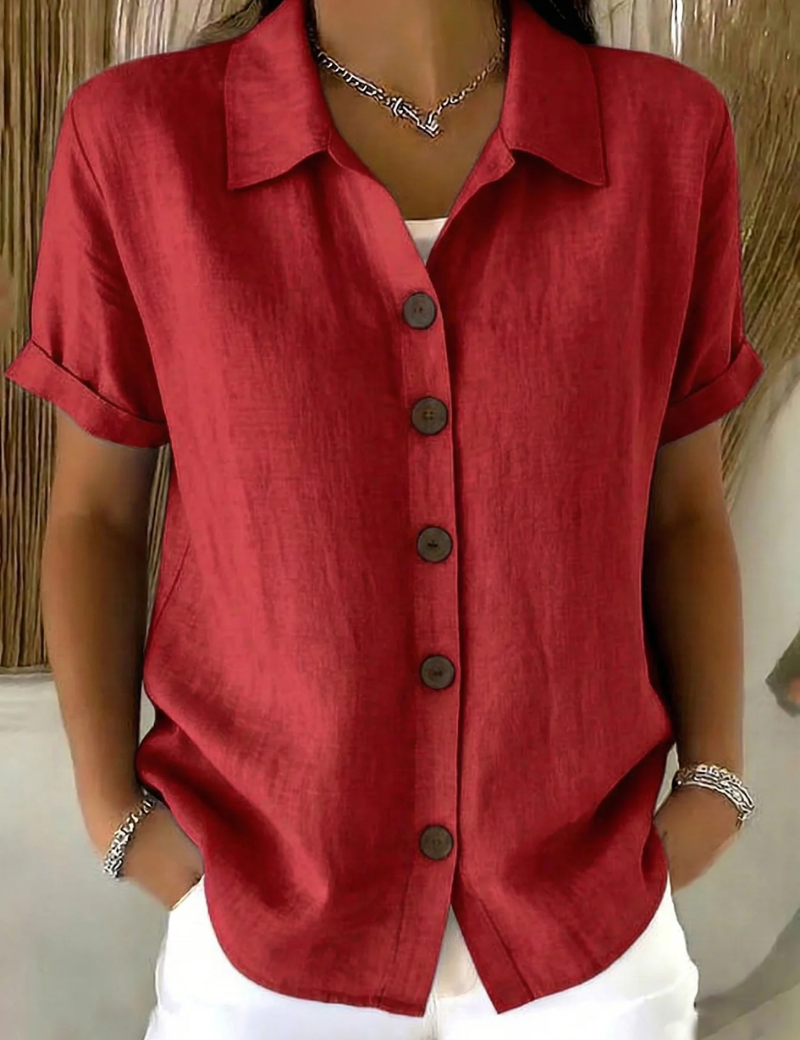 ZARA BUTTON FRONT BLOUSE