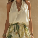 Lyselle™ | Elegante Luchtige Set met Bloemenprint