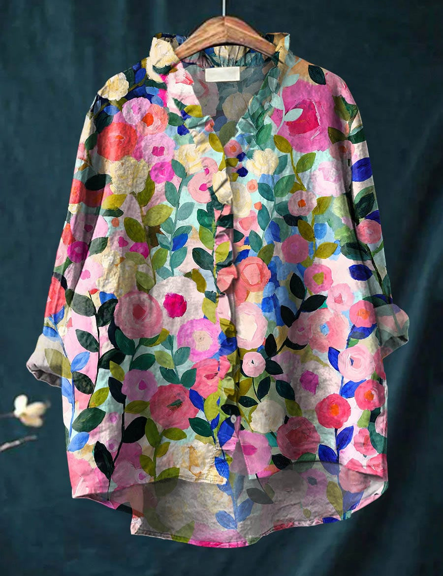 Margot Artist Print Blouse