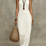 Emilia | Vestido Arena Sofisticado