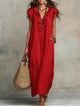 Emma | Langes Kleid im Boho-Stil aus Leinen und Baumwolle