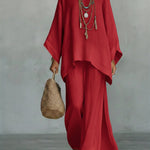 Celine™ | Elegantes Leinen-Zweiteiler-Set